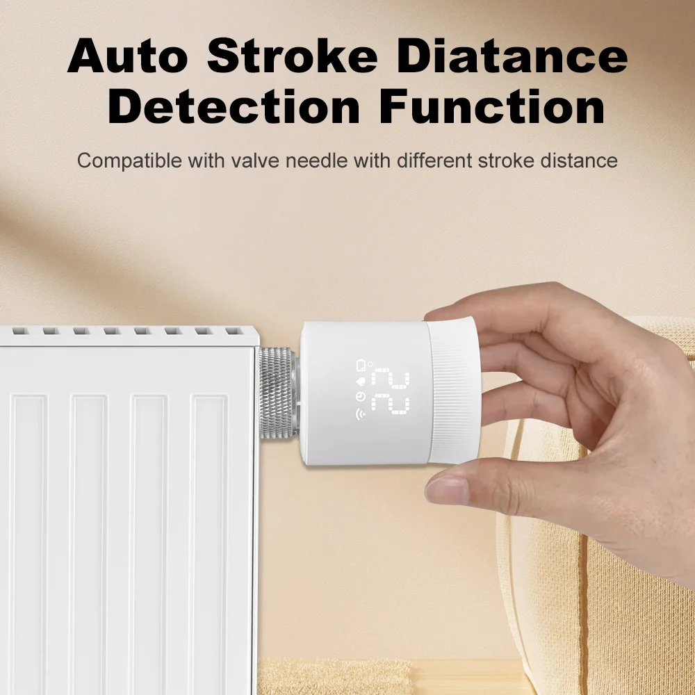 Tuya ZigBee3.0 TRV Radiator Actuator smart Programmable Thermostat Temperature Heater App Remote Controller Alexa Google Home