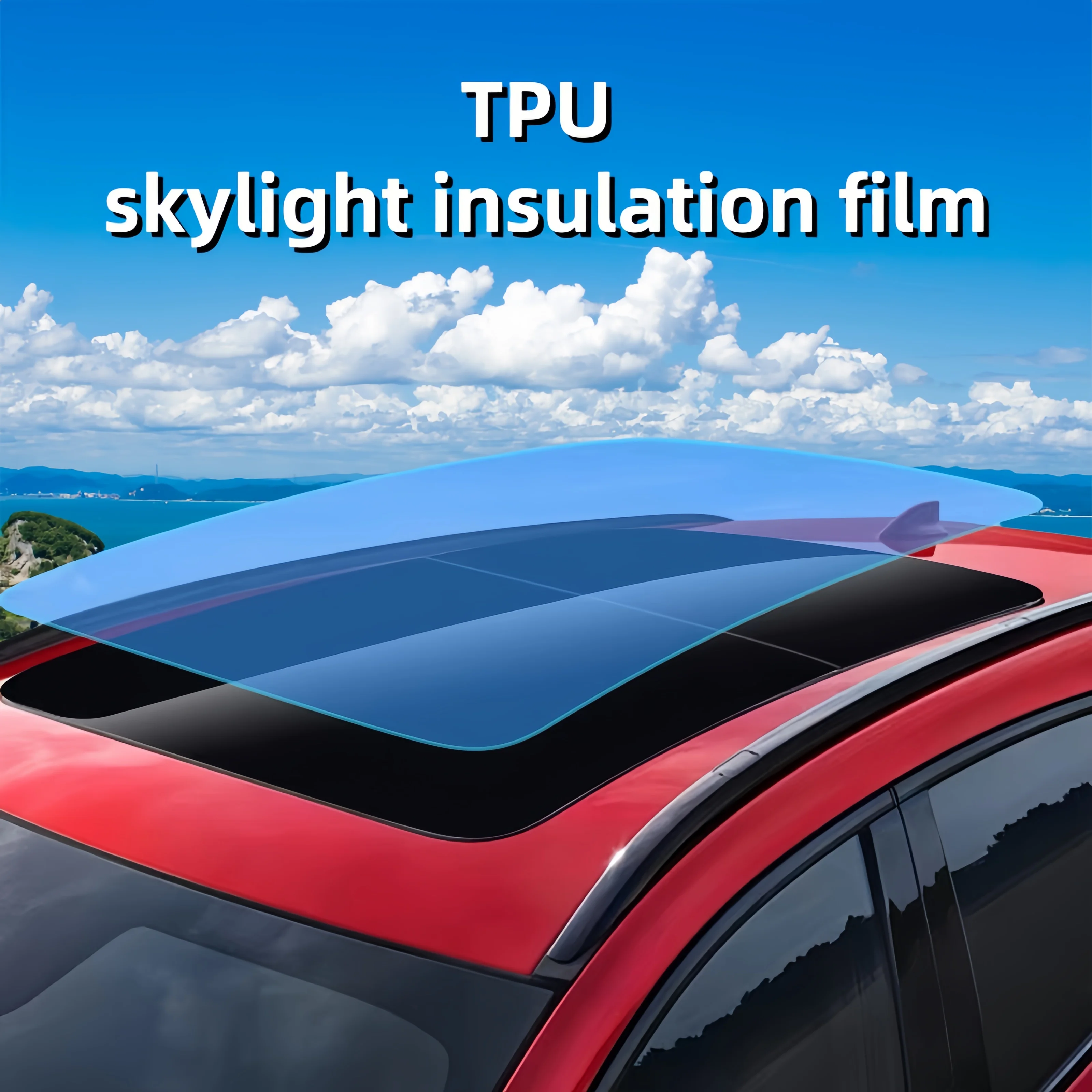 

Пленка для люка автомобиля 50 см x 1 м, пленка для льда, УФ/инфракрасная изоляция и защитная пленка для солнцезащитного стекла