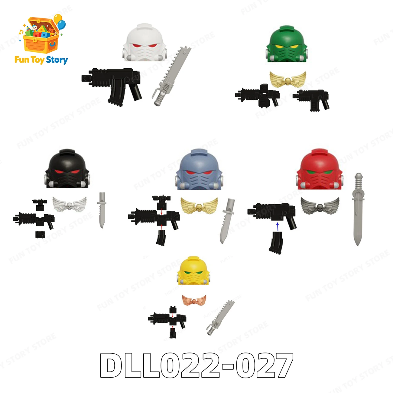 Image of DLL022-027 Zusammenbaubare Bausteine Spielzeug für Sammler und Dekorationsliebhaber