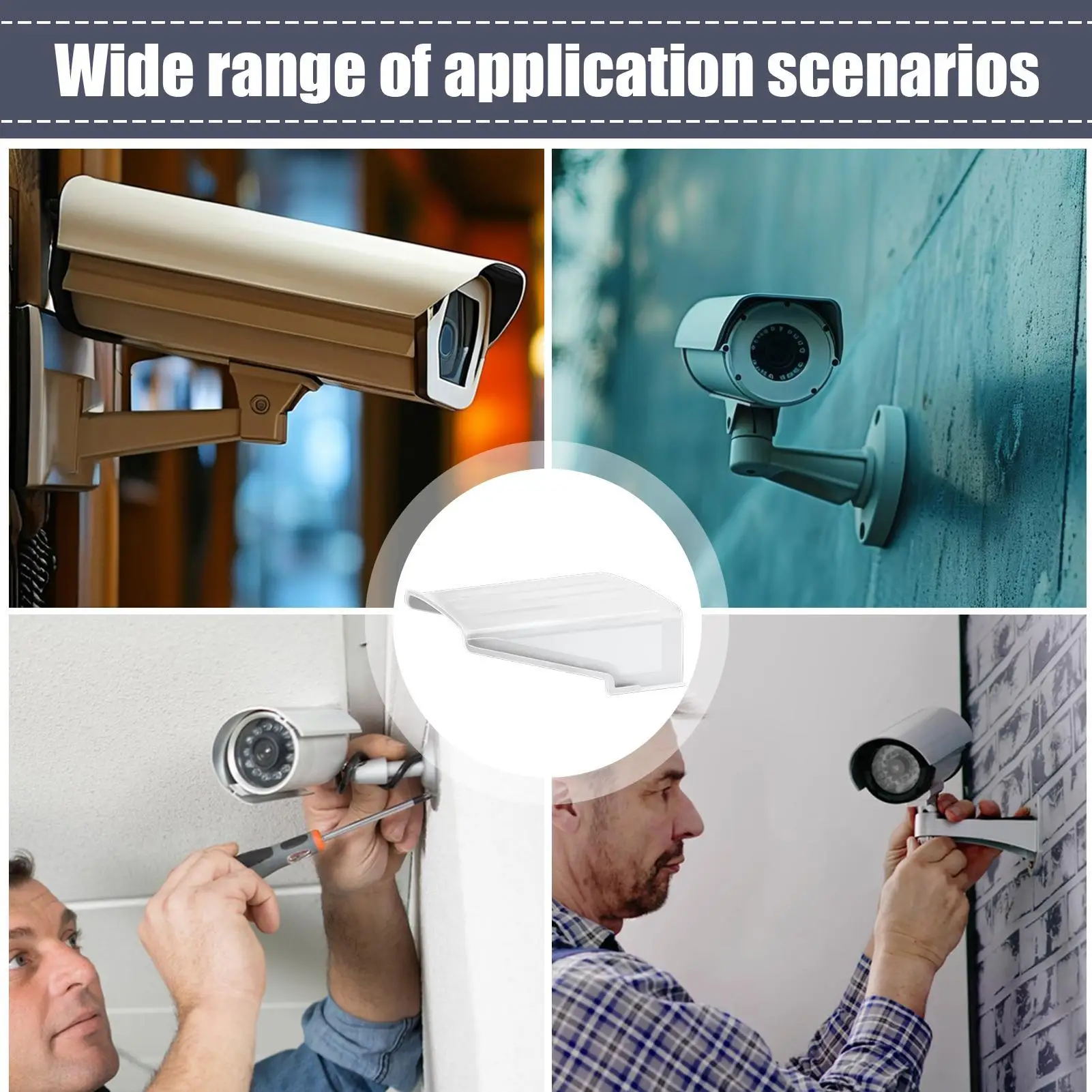 Waterproof Rainproof Protective Cover for Security Easy to open anti opening buckle, no punching, self-adhesive type