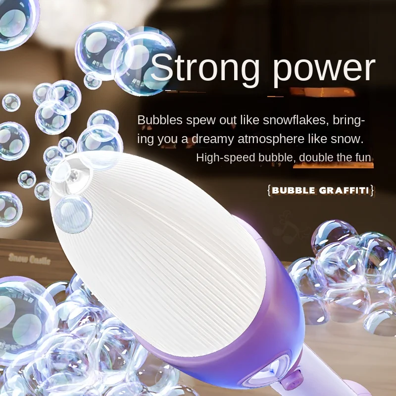 เด็ก Magic Bubble ปากกา DIY Graffiti อัตโนมัติ Bubble Machine สบู่ Bubble สเปรย์ Bubble Machine สําหรับ Boys & Girls ของเล่น