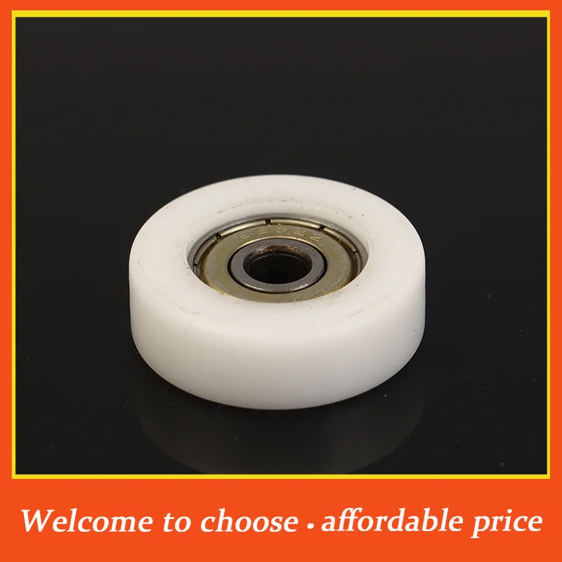 

1Pcs 626ZZ 6*30*9mm Flat Rubber Coated Bearing Pulley POM Wrapped Bearing Pulley Plastic Wheel Bearing Pulley Furniture Fitting