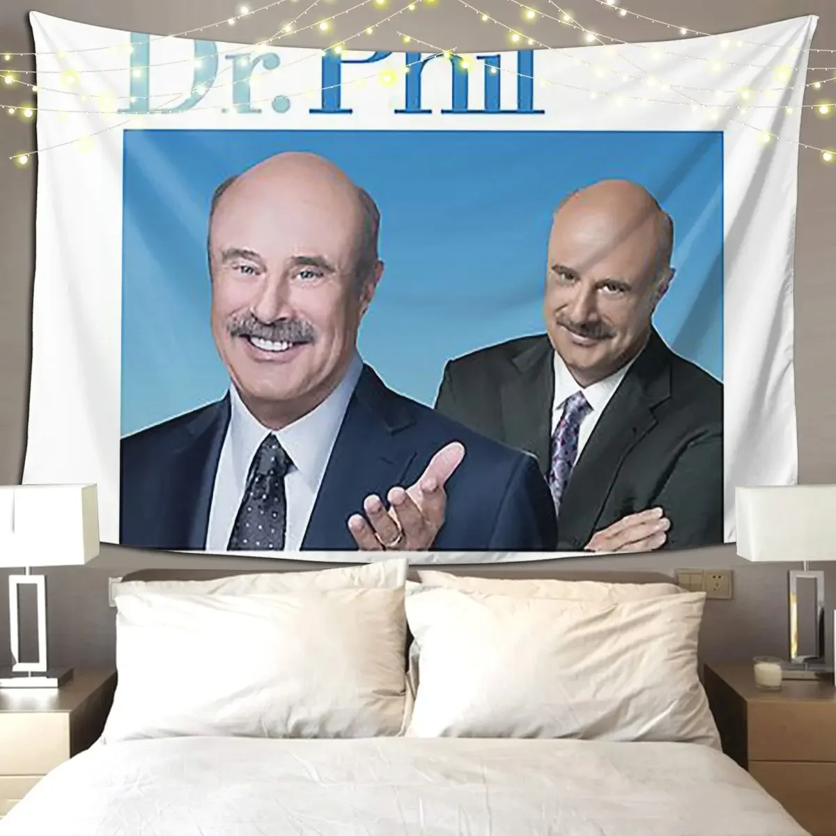 

Dr. Phil Tapestry Funny Wall Hanging Aesthetic Home Decor Tapestries for Living Room Bedroom Dorm Room