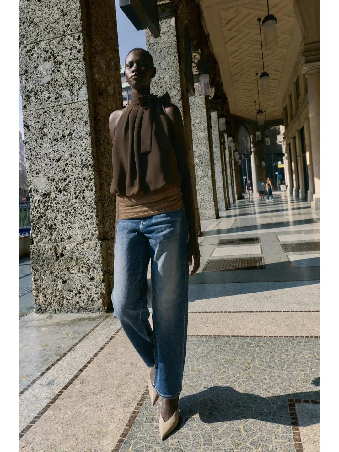 

Sweet Casual Early Autumn Knot Balloon Ne Svel Top Women's Faion Outerwear A-Line Narrow Strap Vest