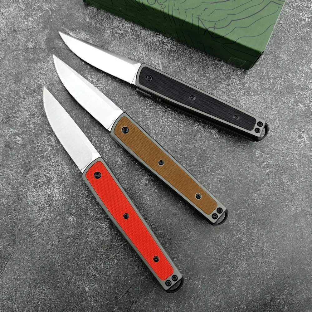 CR 7190 Folding Knife 8Cr13Mov Blade 420 Steel Inlaid G10 Handle High Quality Sharp Outdoor Camping Tactical Knife Survival Tool