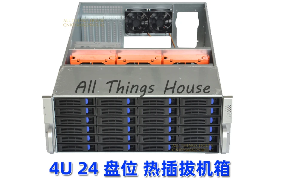 هيكل خادم 4U 4U24 موضع القرص هيكل التبديل الساخن التحكم الصناعي AI تخزين موقف القرص المتعدد الحوسبة السحابية #4