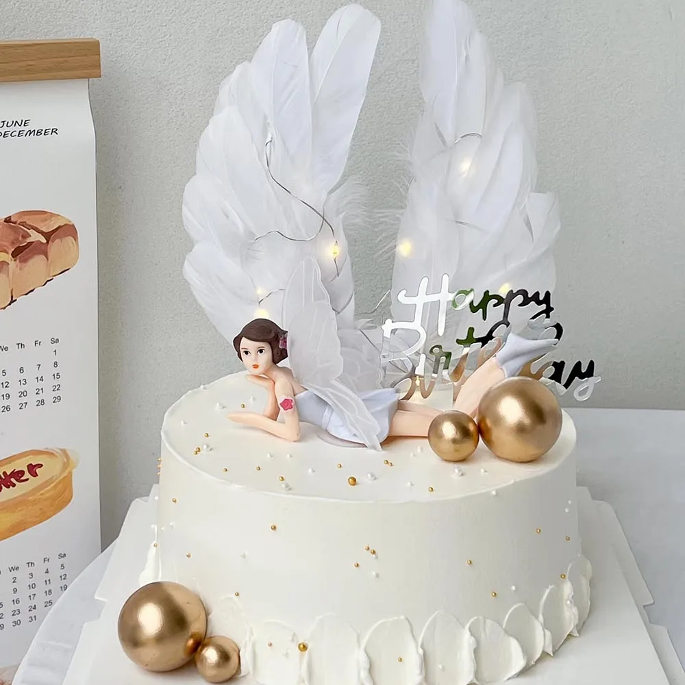 Fee Kuchen Dekorationen Fee Figur Kuchen Topper Für Mädchen Fee Thema Geburtstag Party Dekorationen Kuchen Ornament