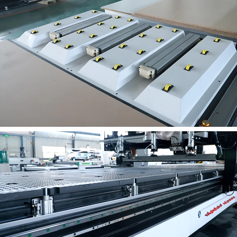 Customized 1836 Auto Loading Unloading Nesting Labelling ATC Cnc Router Machine For Wooden Kitchen