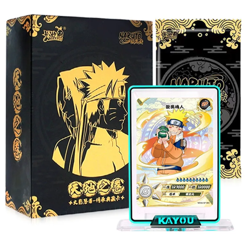 New KAYOU Genuine New Double 11 Gift Box Naruto Heritage Collection Cards Scroll of Heaven and Earth For Children Christmas Gift