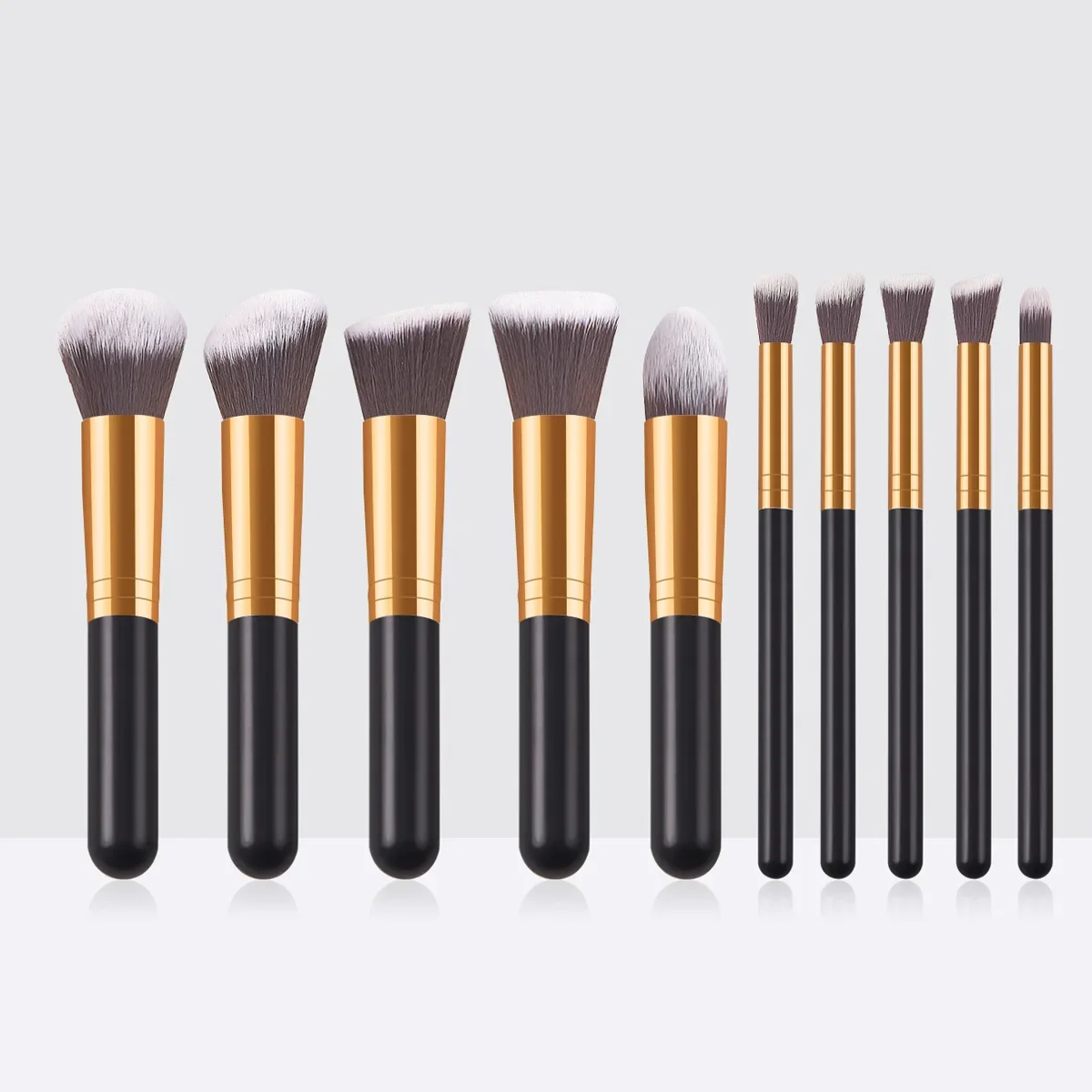 10PCs Minin Makeup Brush Set Cosmetict Makeup For Face Make Up Tools Women Beauty Professional Foundation Blush Eyeshadow