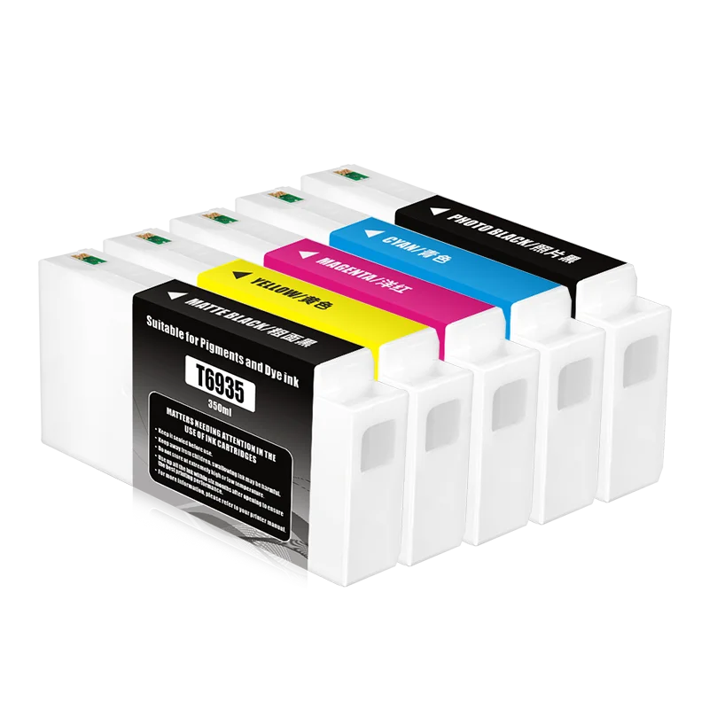 T6931-T6935 Compatible Ink Cartridge With Chip Pigment Ink For Epson SCT3000 T5000 T7000 T3200 T5200 T7200 T3270 T5270 Printer