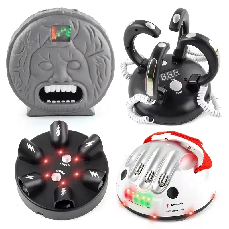 Party Games Toy Tabletop Decompression Micro-shock Party The Truth or Dare Lie Detector Finger Electroshock Decompression Toy