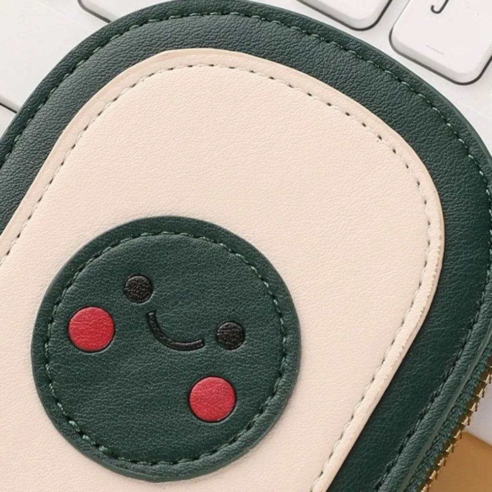 Nuevo bolso de tarjeta de aguacate de dibujos animados de cuero PU monedero de gran capacidad 9 bolsillos para tarjetas estuche para tarjetas de visita mujeres hombres