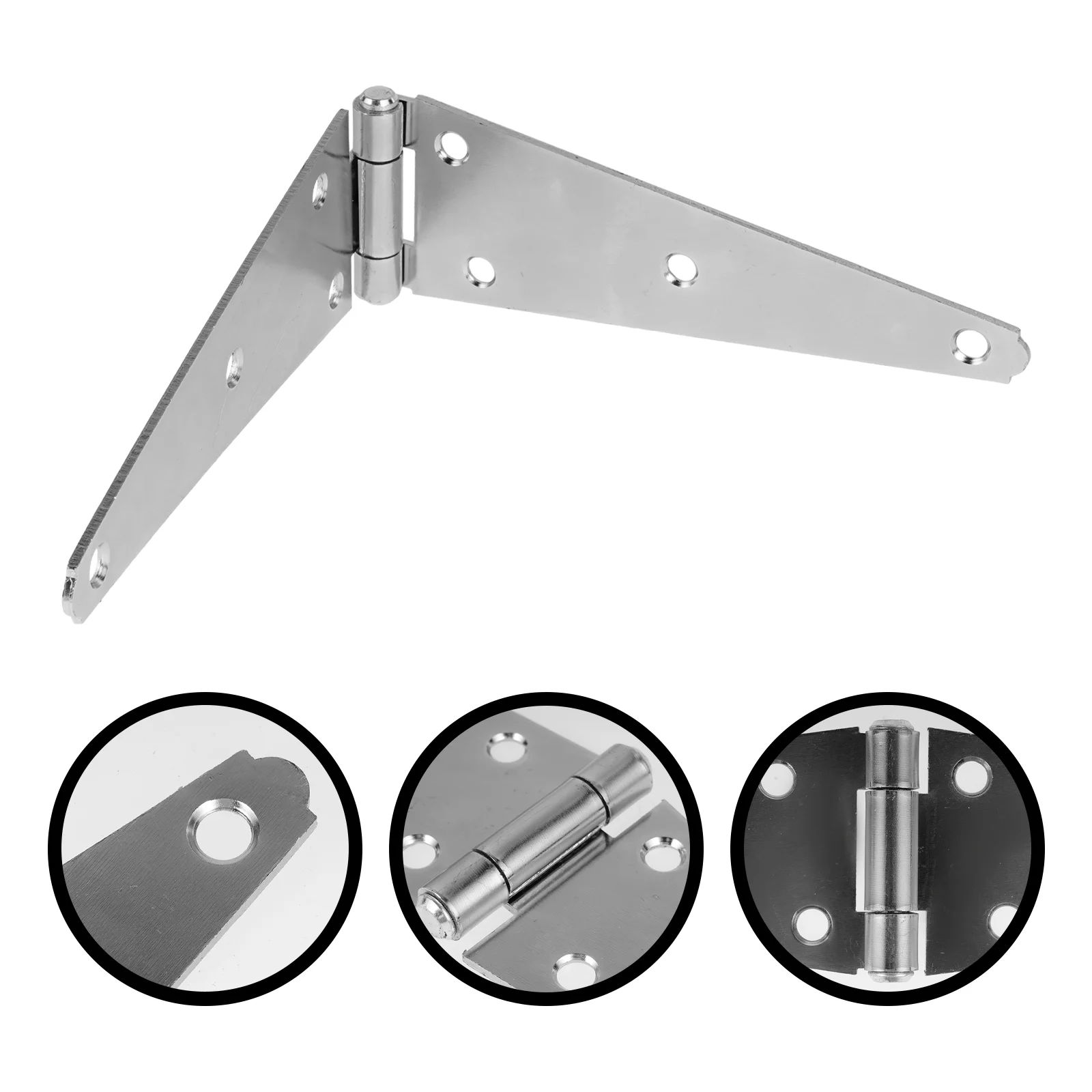 

2 Pcs Barrier Fence Door Hinge Gate Hinges Heavy Strap Decorative Kit