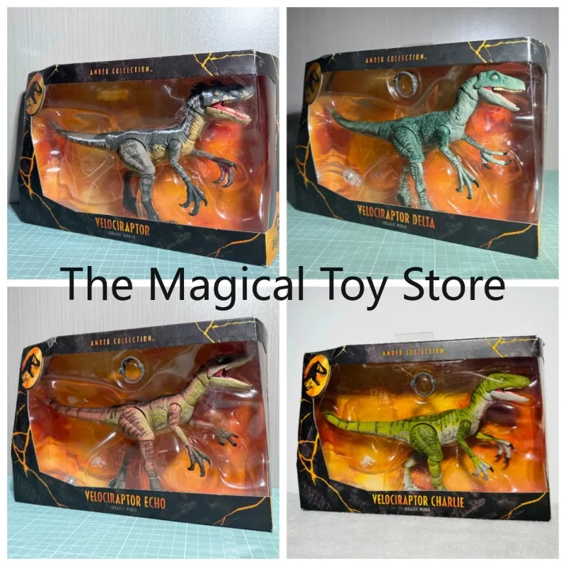 

Original Amber Series 6-Inch Collection: Velociraptor, Aeolus,Tartarus,Tiger-Striped Dragon Blue Dragon,, Toy Model