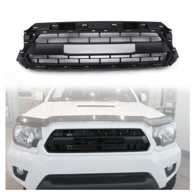 HW Pickup Accessories Front Bumper girlle Replacement Grill with Letters for Tacoma 2012-2015