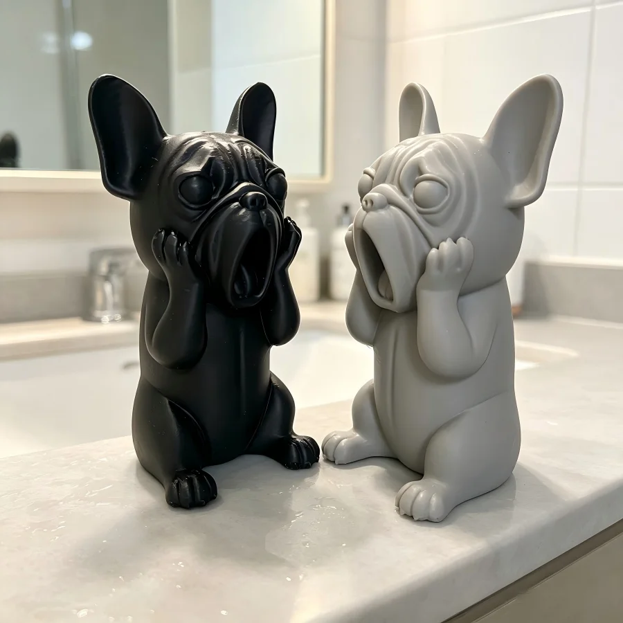 Open Your Eyes Wide, Open Your Mouth, Shout, French Bulldog Ornament, Halloween Indoor and Outdoor Decoration, Christmas Gift