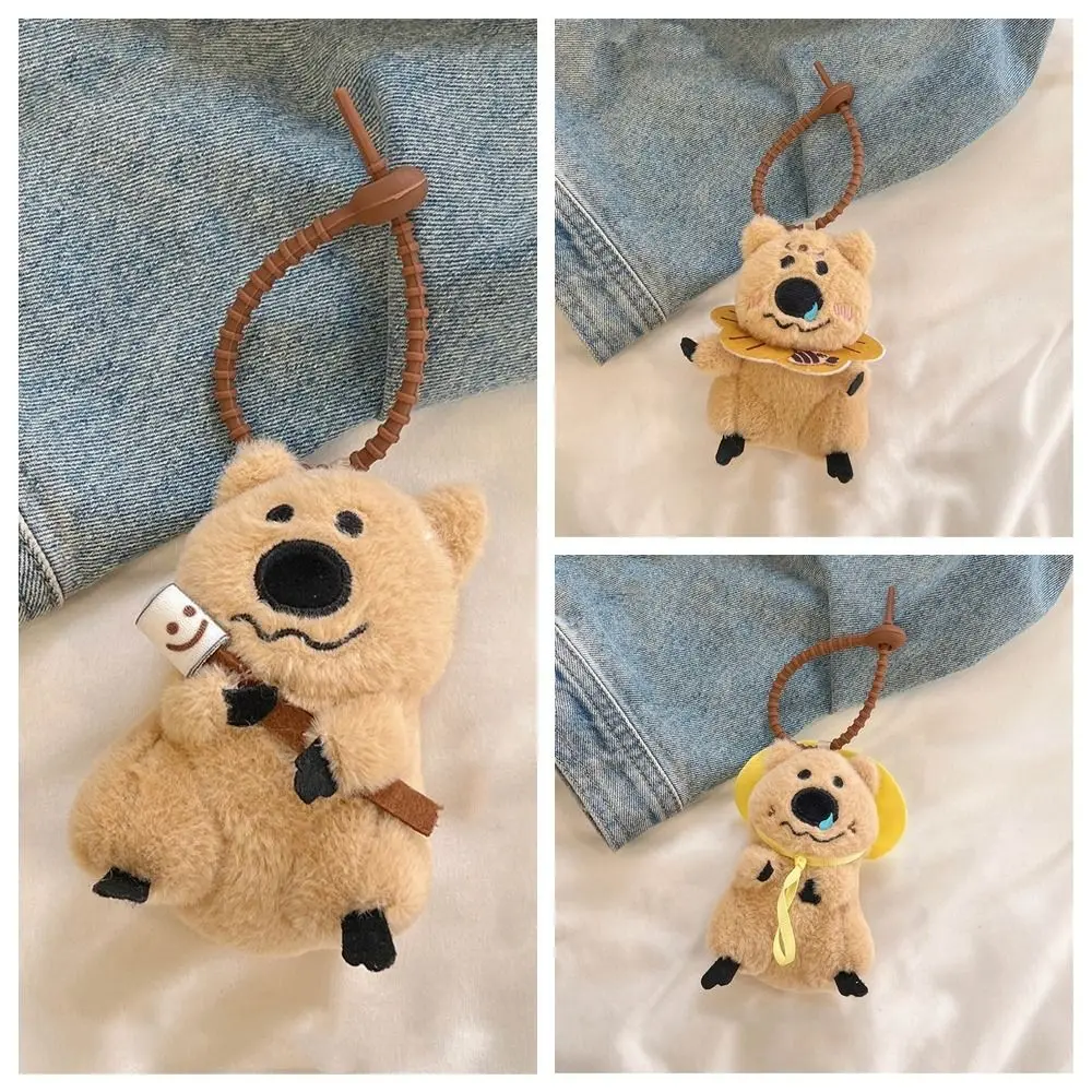 Cute Keychain Koala Pendant Animals Backpack Plush Toy Bag Pendant Keyring DIY Craft Accessories Key Chain Decoration Women/men