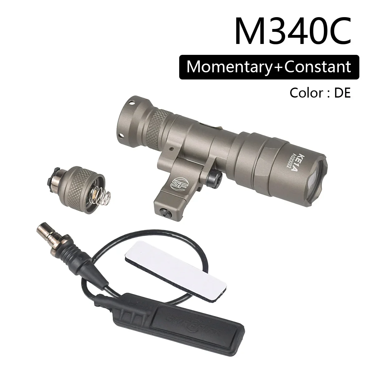 Tactical Surefire M600 M340 DF M640 SF Flashlight M340V Scout Light 20mm Picatinny Rail Mount Airsoft Hunting Light Lamp image 3