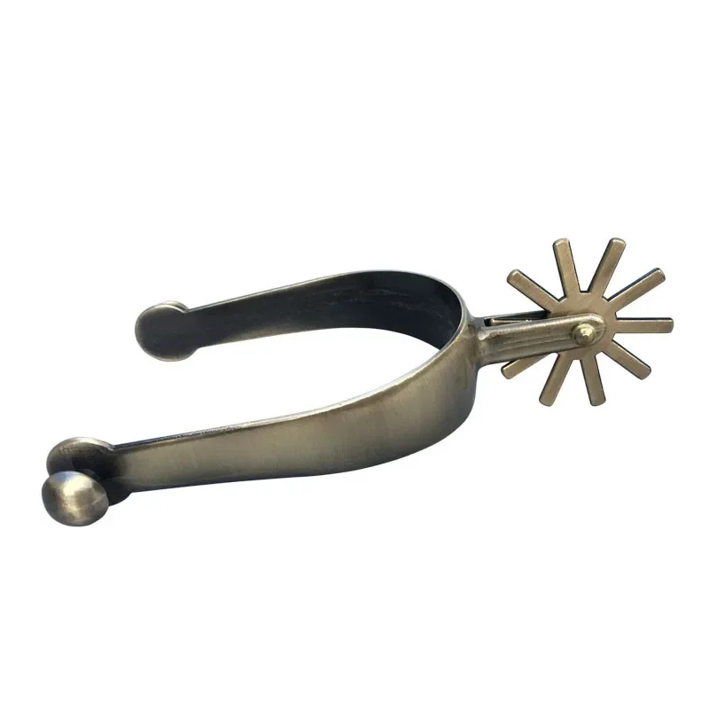 Zinc Alloy Spurs Long Head Gear Western Spurs Gold Thickened Knight Gear Spurs