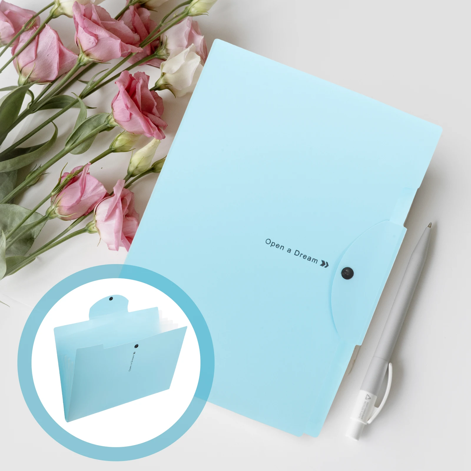 

3Pcs Fashion Business Office Folders Plastic File Holder Creative Paper Protector Creative Office Paper Folder Portable File Hol