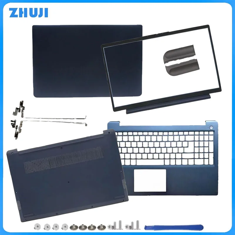 

New Laptop For Ideapad 3 15ITL6 15ADA6 15ALC6 2021 LCD Back Cover Front Bezel Palmrest Hinges Bottom Case Shell Blue