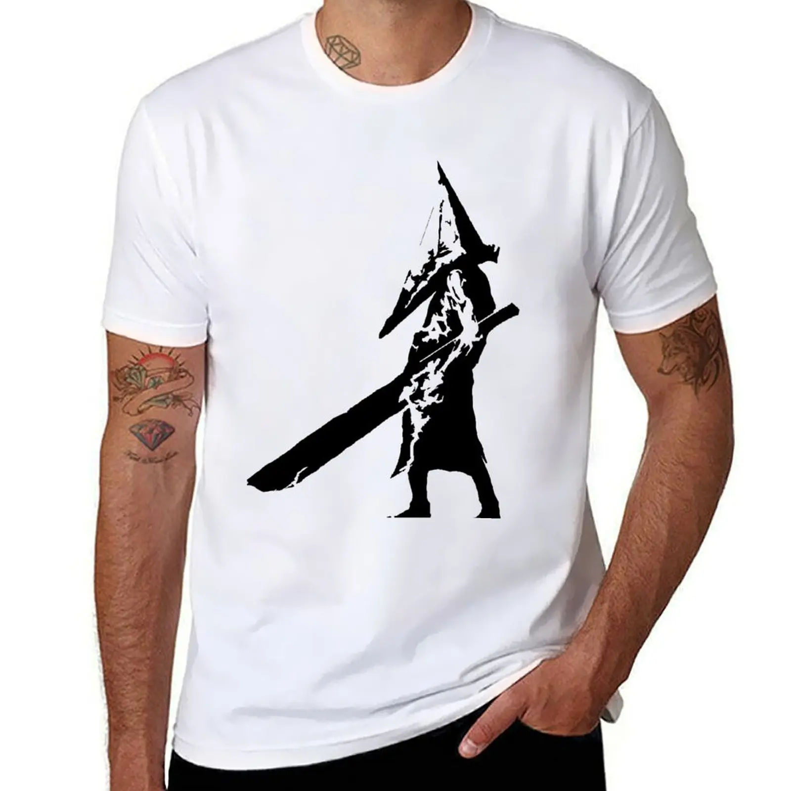 

pyramid head silent hill T-Shirt man t shirt cotton t shirt personalised funny t shirts dark humor T-shirt