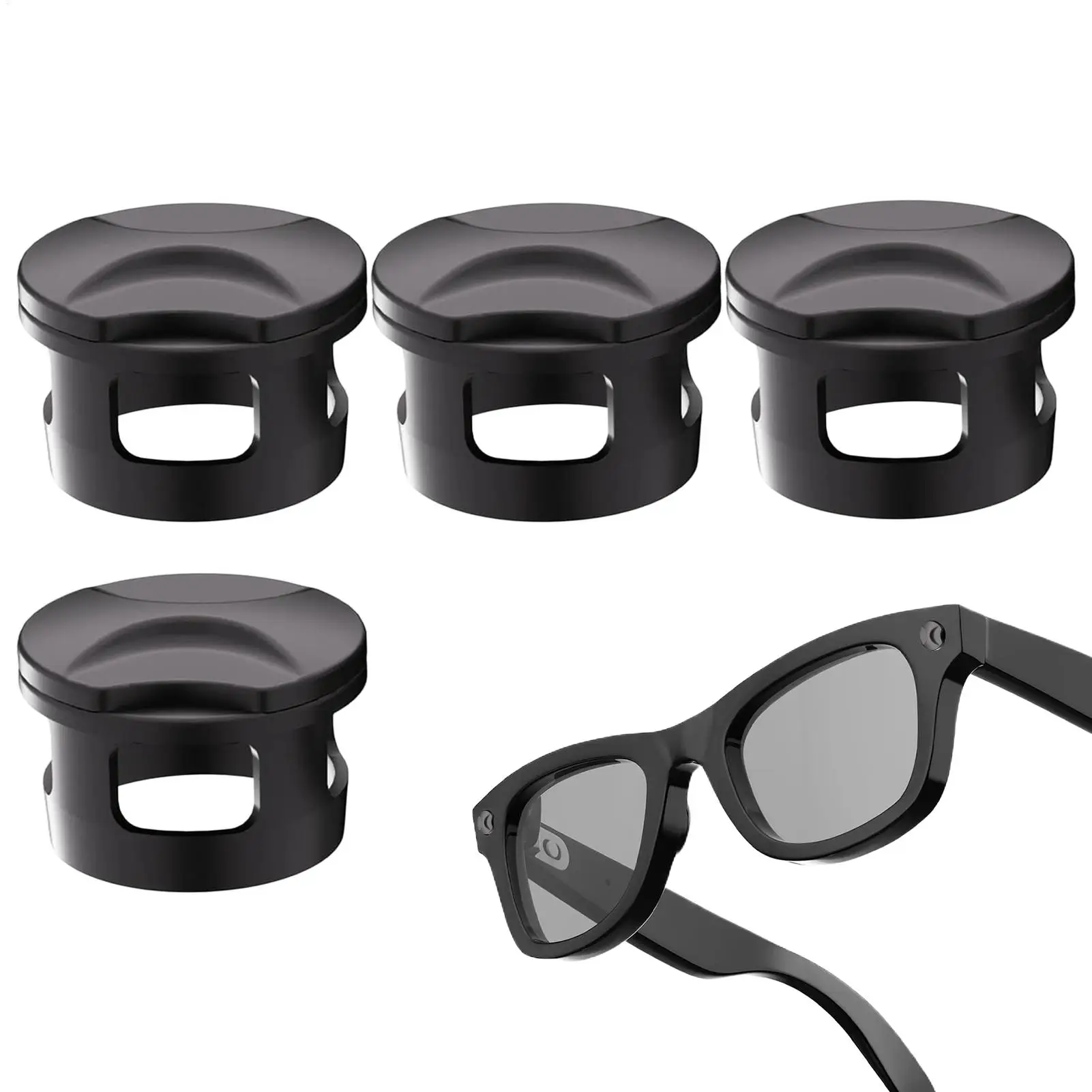 

Smart Glasses LED Light Blocker Lens Stickers 4 Pieces LED Light Blocking Stickers For Outdoor Travel Beach Park Camping Hiking