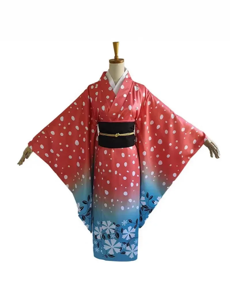 Anime Koyuki Cosplay Costumes   Headwear Red Uniform Women Japanese Kimono Akaza Koyuki Halloween Christmas Roleplay Prop Cos