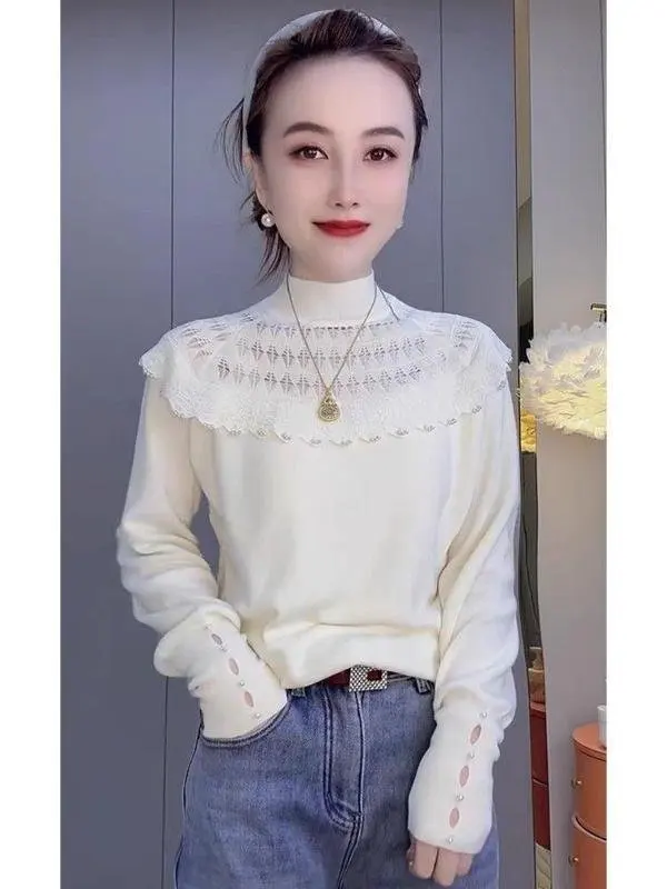 faionable-high-collar-long-sve-me-base-irt-women's-ket-handkerchief-inner-wear-busin-sle-winter-new-arrival