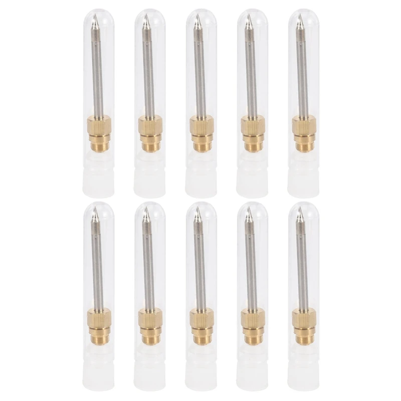 10X 510 Interface Soldering Iron Tip Mini Portable USB Soldering Iron Tip Welding Rework Accessories, Pointed