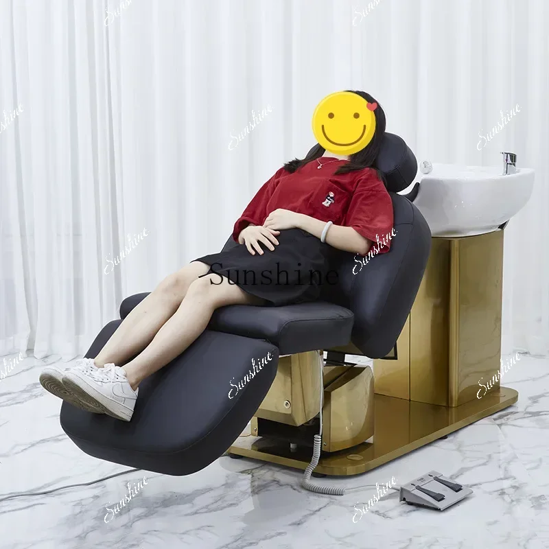 Hair salon special electric lift bed massage rotating beauty bed TF
