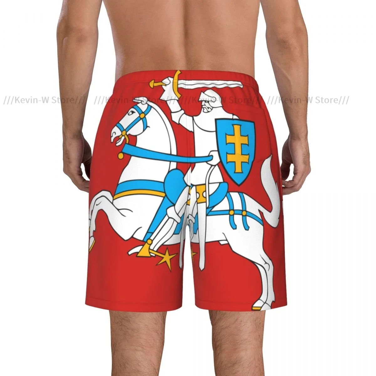 Swimsuit Beach Quick Drying Trunks For Men Flag Of Lithuania Swimwear Briefs Board Shorts Fast Dry Beachwear