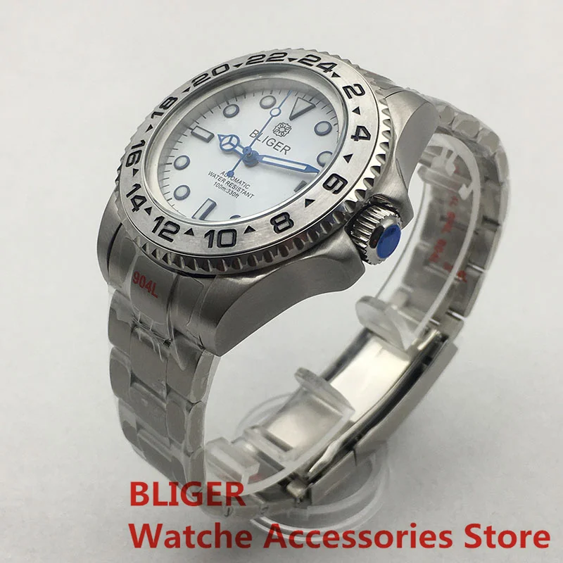 BLIGER 40mm/43mm Men's  Automatic Water Resistant Watch Sapphire Glass Mingzhu 3804 NH35 Miyato8215Movement Luminous