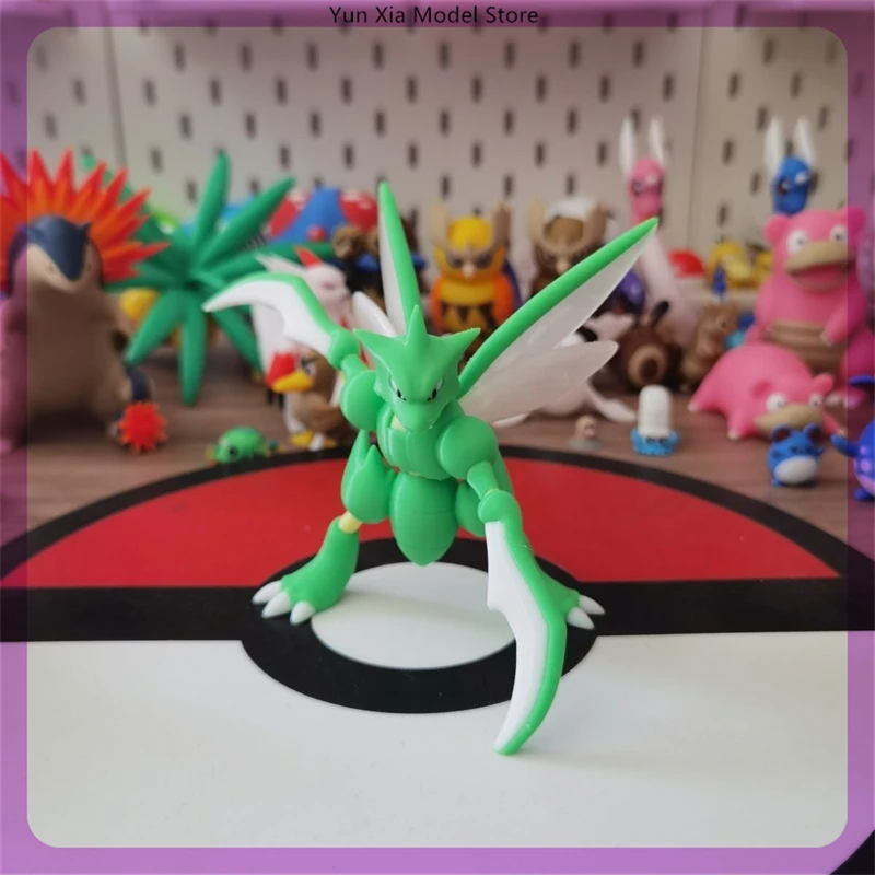 Scyther Scale World 1:20 Diy 3d Печать Красивая Аниме Фигурка Модель Статуя Детская Коллекция Настольное Украшение Орнамент Игрушка Подарок