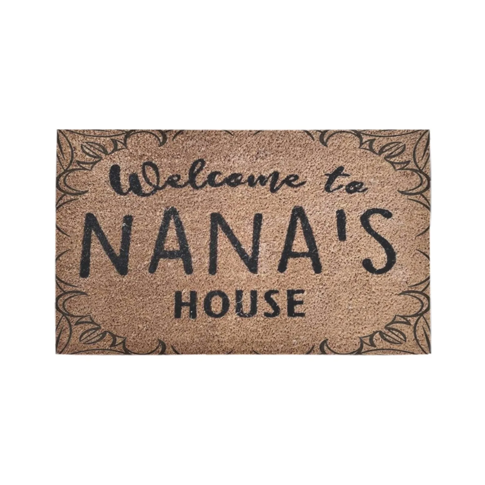 

Welcome To Nana's House Doormat Non-Slip Rubber Entrance Christmas Season Welcome Outdoor Door Mat Porch Patio Home Decor