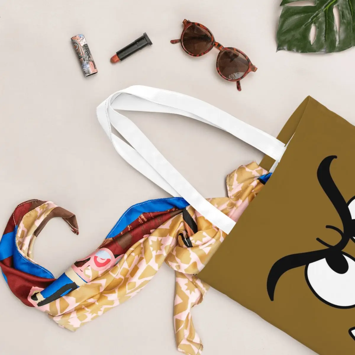 Goomba Face Shopping Bags Canvas The Tote Bag Reusable for Ladies Shoulder Tote Travel Handbag