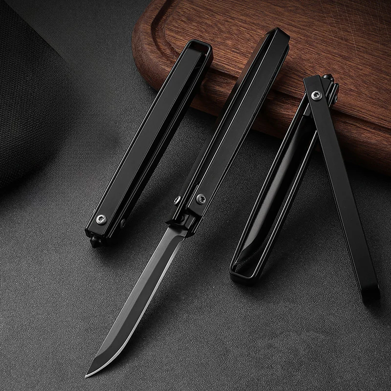 Stainless Steel Outdoor Folding Knife EDC Pocket Knife Portable Jackknife Multi-purpose Fruit Knife for Box Cutter Kitchen BBQ