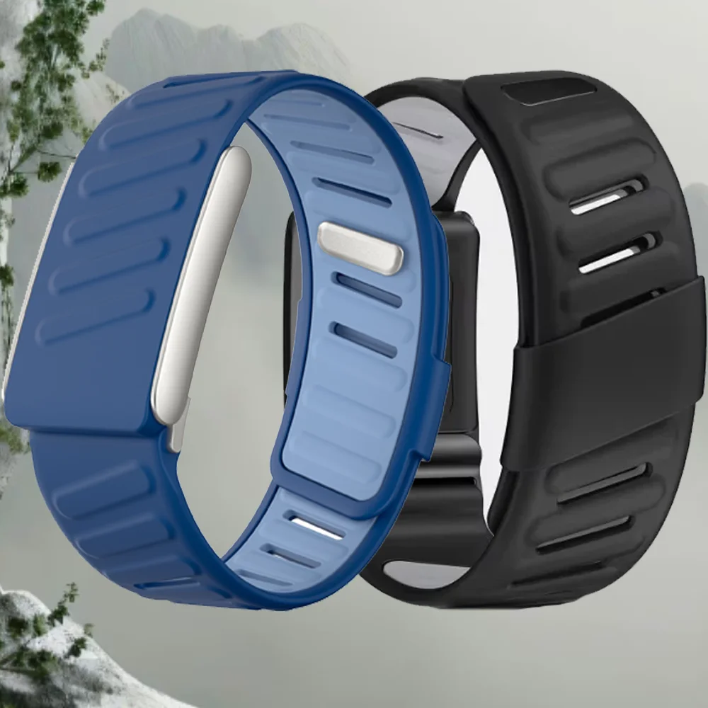 Silikonarmband für WHOOP 5.0/MG-Band, Soft-Touch, wasserdicht, schweißfest, verstellbares Gummiarmband für WHOOP 5.0/MG Correa
