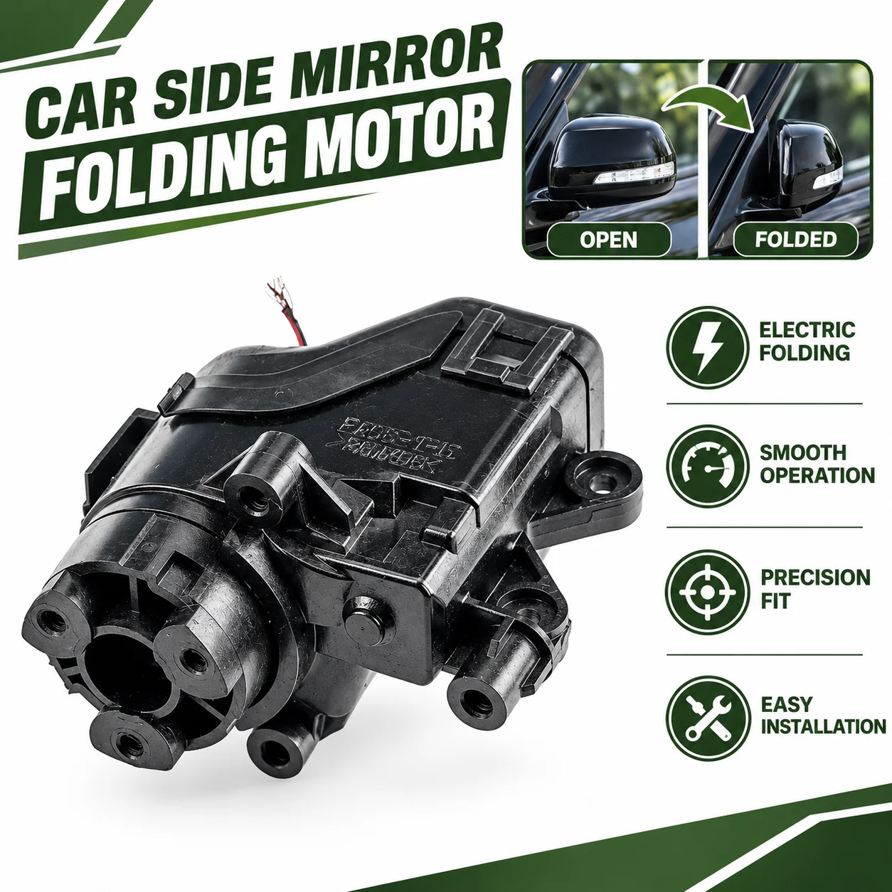 For Mazda CX-30 EV CX-50 CX-60 Car Electric Side Door Mirror Rearview Fold Motor Actuator Assembly Module Power Folding Parts