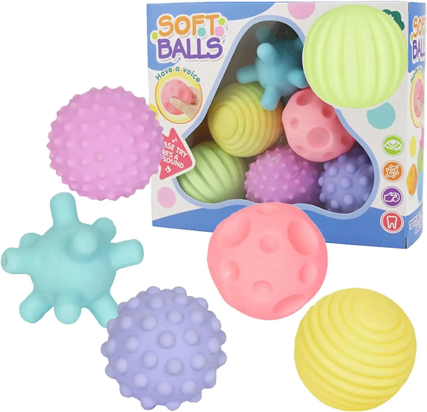 kids squeeze ball toys,bath toy squeak ball toy sensory baby toy for kids, sensory ball for babies