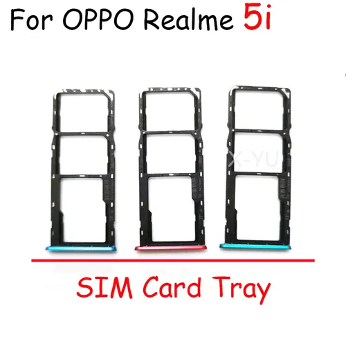 OPPO Realme 5 / 5i / 5 Pro SIM 카드 트레이 슬롯 홀더 어댑터 소켓 수리 부품 용 10PCS  Best5