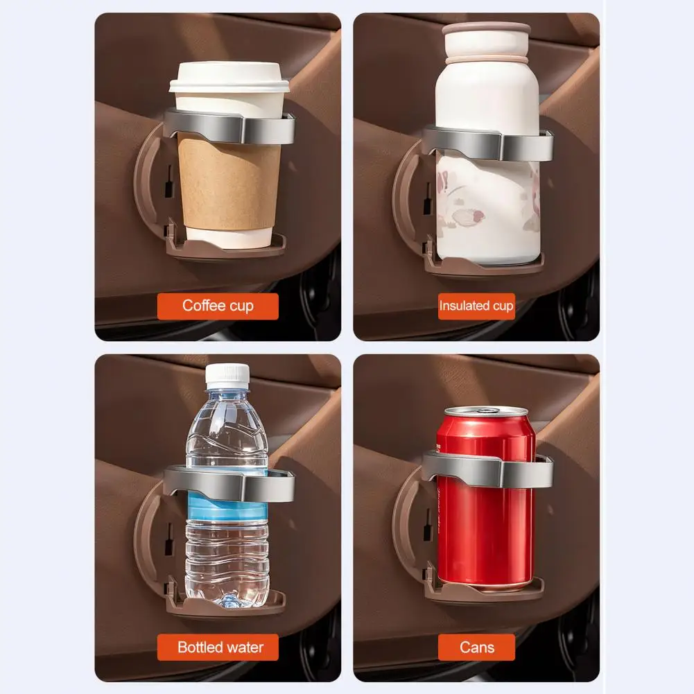 Faltbarer Auto-Getränkehalter für die Türverkleidung, Verstellbarer Automobil-Getränkeorganizer Platzsparend für Flaschen, Becher und Kaffeetassen – Detail 13