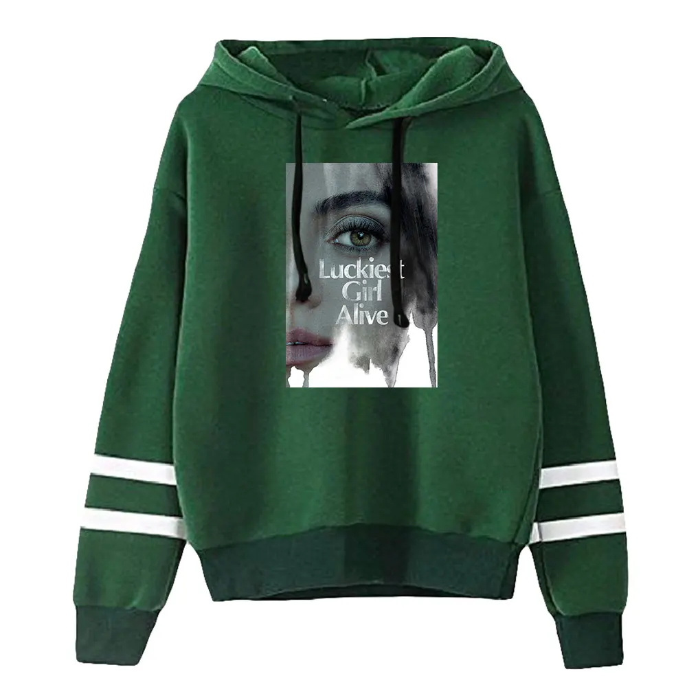 Luckest Girl-Sudadera con capucha para hombre y mujer, suéter Unisex con mangas paralelas, sin bolsillos, ropa de moda