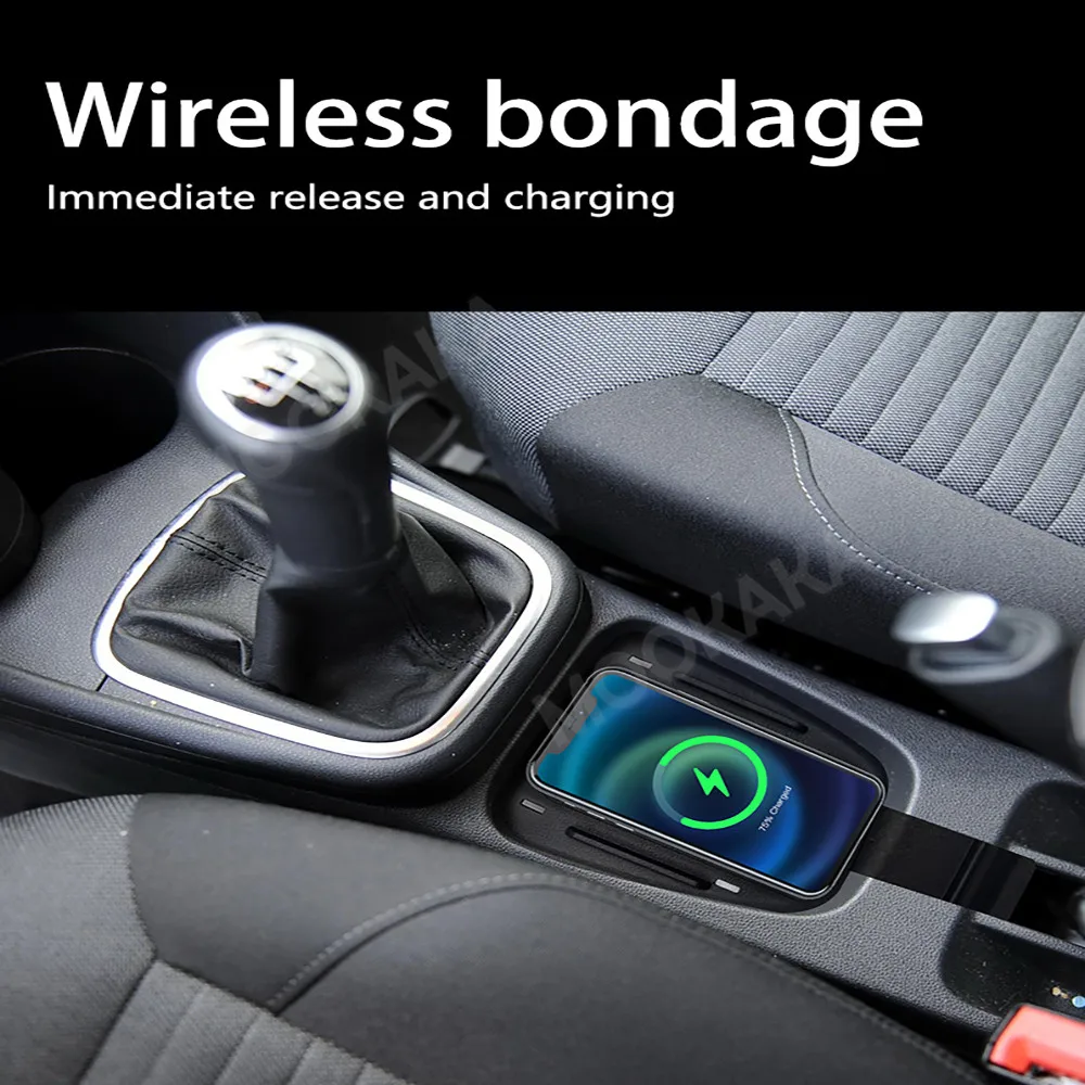 For Volkswagen Polo 5 2010-2016 Quick QI Car Wireless Charger Fast Charging Intelligent Infrared Mobile Phone Dashboard