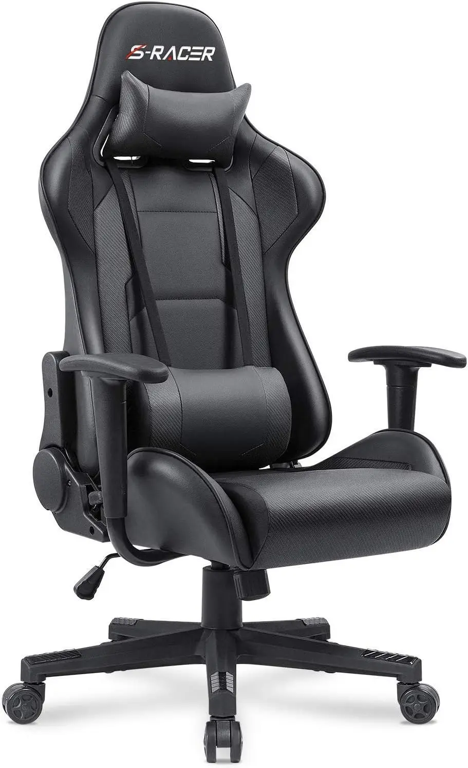 Gaming Chair, Office Chair High Back Computer Chair Leather Desk Chair Racing Executive Ergonomic Adjustable Swivel Task Chair