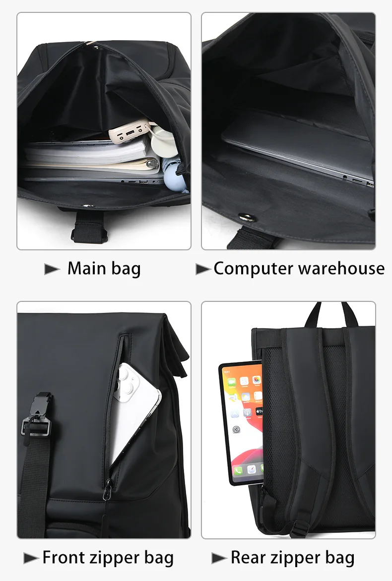 New Fashionable Men's Backpack, Casual Outdoor Sports Backpack, Multi-functional Large-capacity Backpack with Shoe Compartment