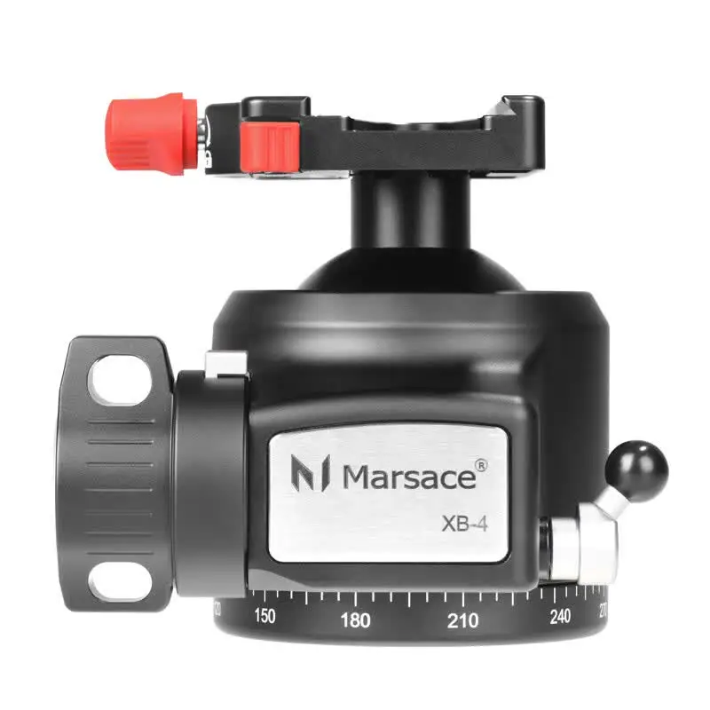 

marsace XB-4 Large Ball Head, 64mm Ball, 60kg Load Capacity, Compatible with All Tripods