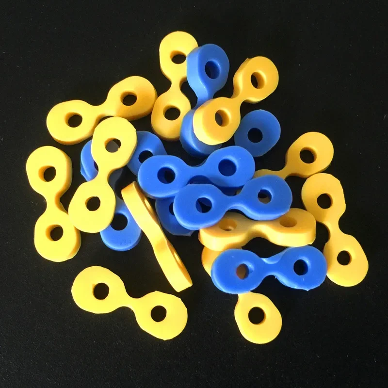 40Pcs/Box Dental Elastic Wedges Rubber Fixing Wedges 2.0/2.5 MM Matrix Matrices Dam Composite Tooth Seperator Tools