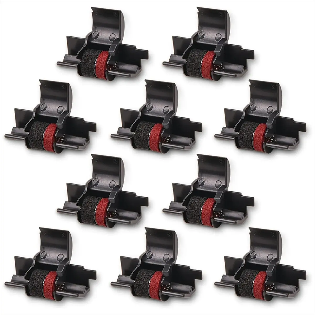 10Pcs Calculator Printer Ribbons Black and Red Ink Roller Printer Ribbons IR40T IR-40T Replacement for CASIO HR18 HR21